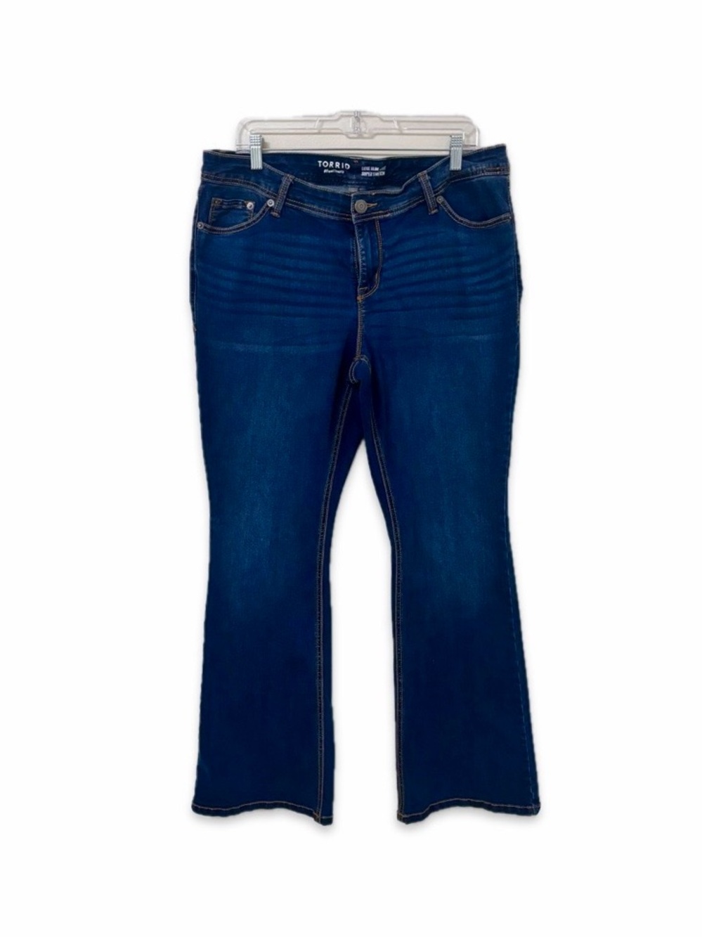 Torrid Tall Luxe Slim Boot Super Stretch Jeans Size 16T Dark Wash 36x32